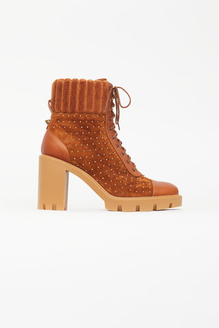 Christian Louboutin Brown Dakita Suede Boot