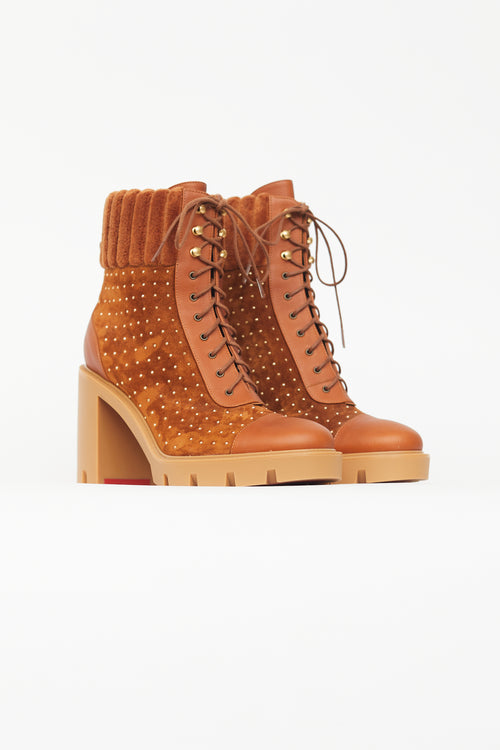 Christian Louboutin Brown Dakita Suede Boot