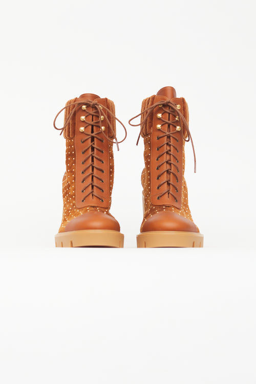 Christian Louboutin Brown Dakita Suede Boot