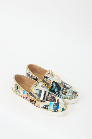 Christian Louboutin Multicolour Patent Pik Boat Sneaker