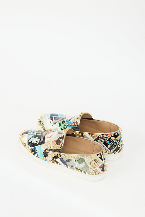 Christian Louboutin Multicolour Patent Pik Boat Sneaker