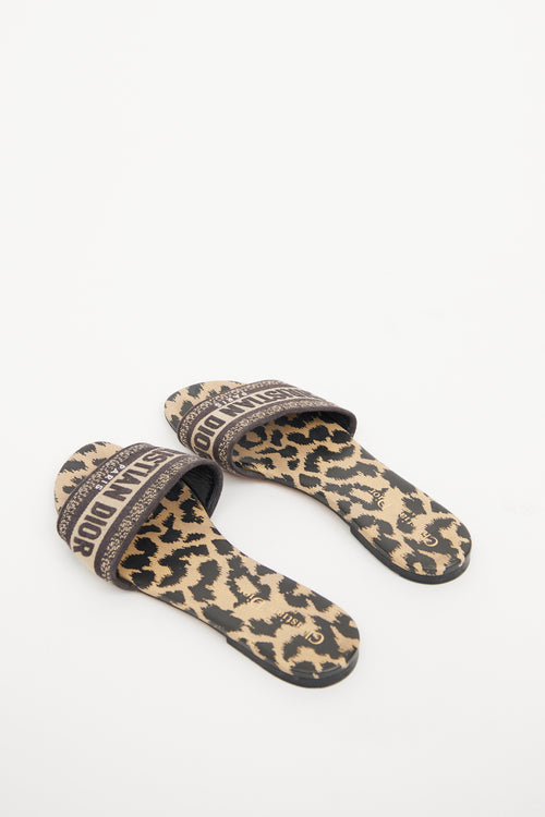 Dior Brown Print Dway Slide