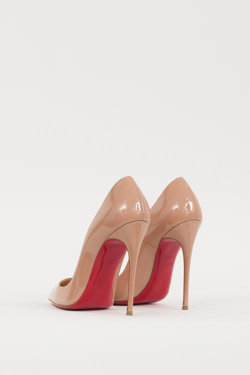 Christian Louboutin Beige Patent Leather So Kate Heel