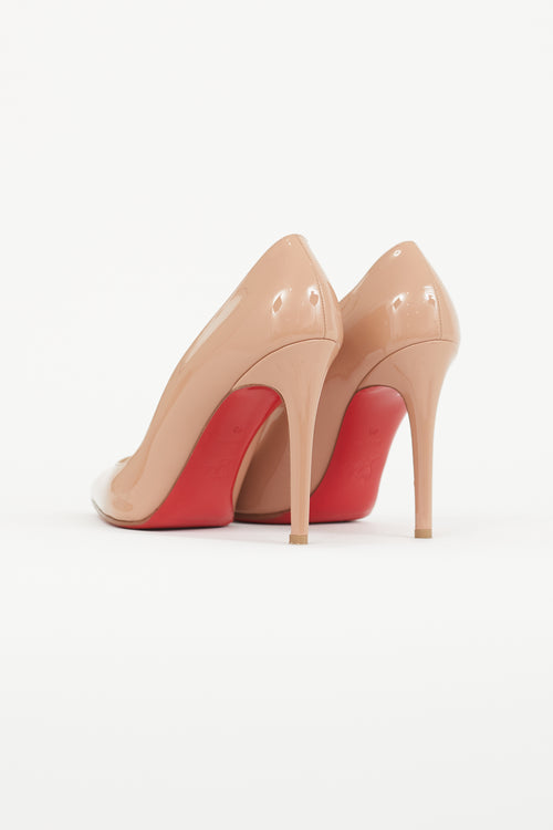 Christian Louboutin Beige Patent So Kate 110mm Pump