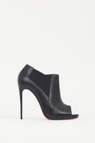 Christian Louboutin Black Leather Bootstagram 120 Boot