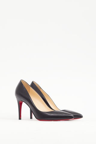 Christian Louboutin Black Leather Kate 85 Heel