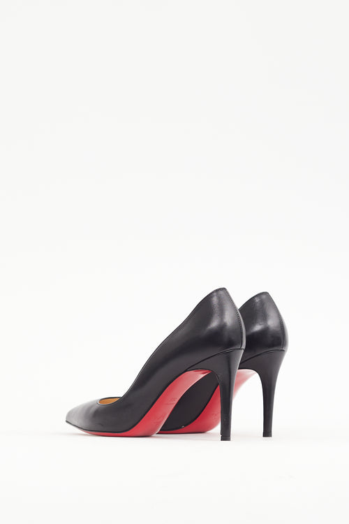 Christian Louboutin Black Leather Kate 85 Heel