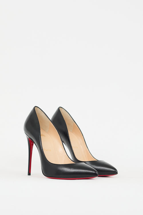 Christian Louboutin Black Leather Pigalle Follies 100 Pump