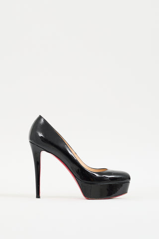 Christian Louboutin Black Patent Leather Bianca 120 Pump