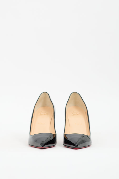 Christian Louboutin Black Patent Leather Pigalle 85 Pump