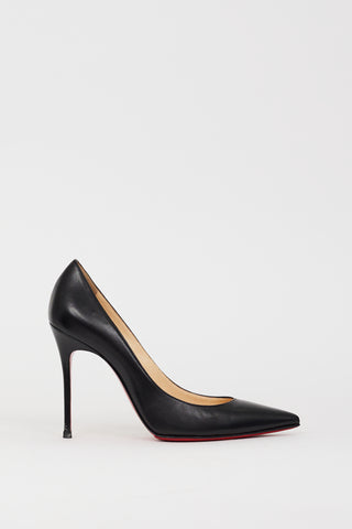 Christian Louboutin Black Leather Pigalle 100 Pump