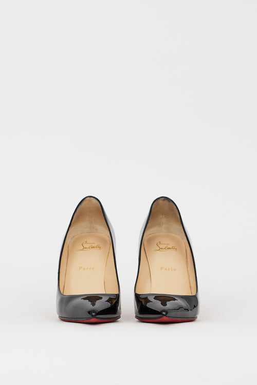 Christian Louboutin Black Patent Leather Décolleté 554 100 Pump