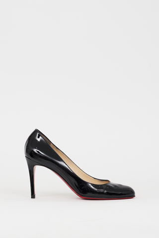 Christian Louboutin Black Patent Leather Miss Gena 85 Pump