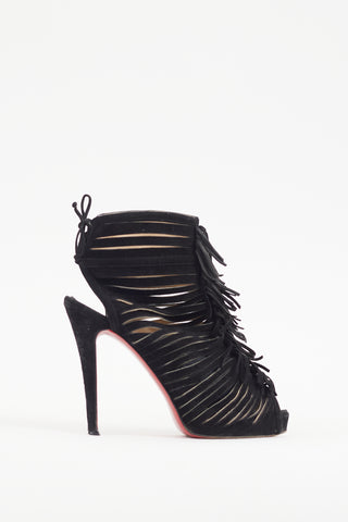 Christian Louboutin Black Suede Deva 120 Heel