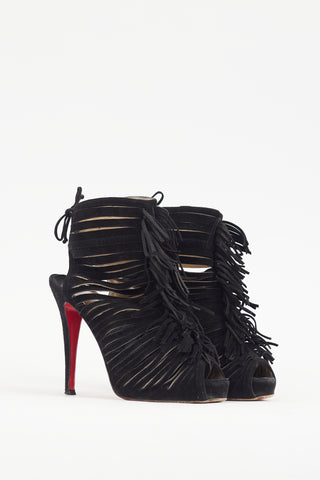 Christian Louboutin Black Suede Deva 120 Heel