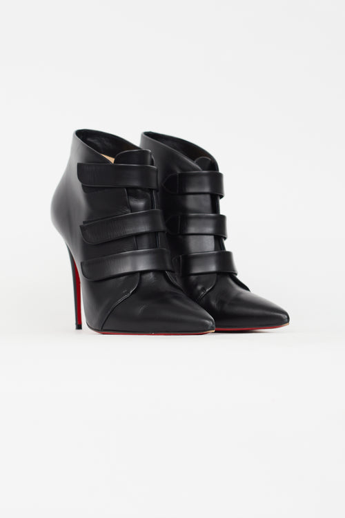 Christian Louboutin Black Leather Trini Boot