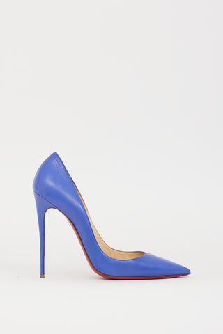 Christian Louboutin Blue Leather So Kate 120 Pump