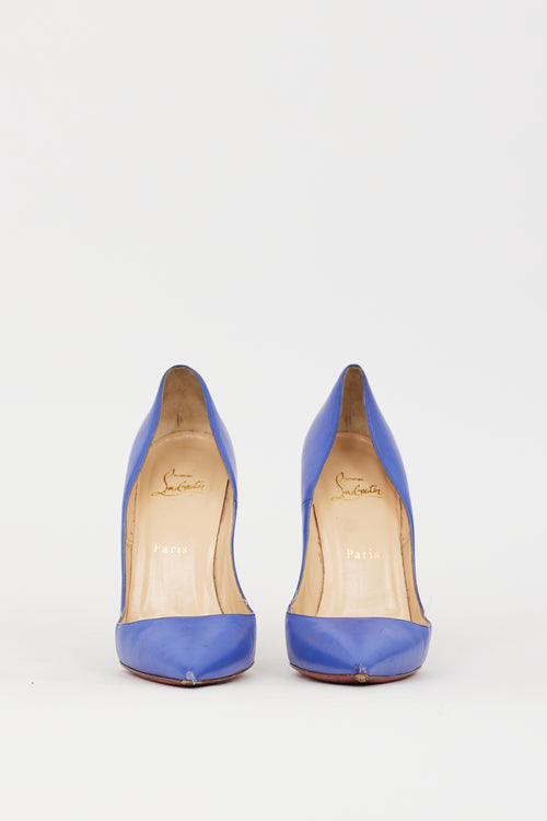 Christian Louboutin Blue Leather So Kate 120 Pump