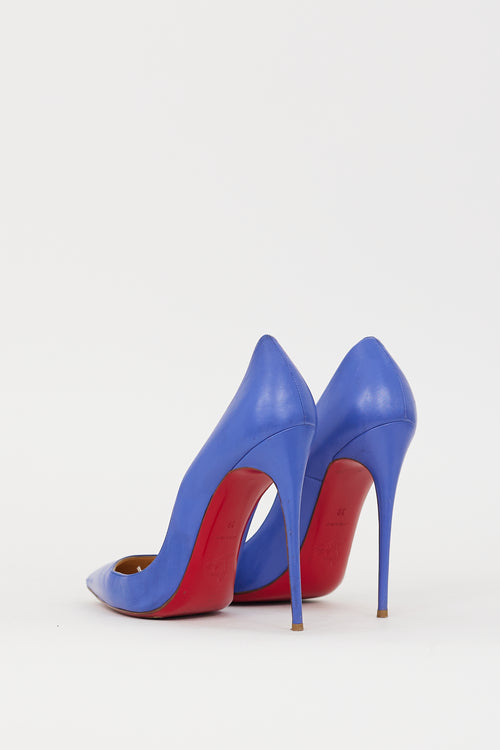 Christian Louboutin Blue Leather So Kate 120 Pump