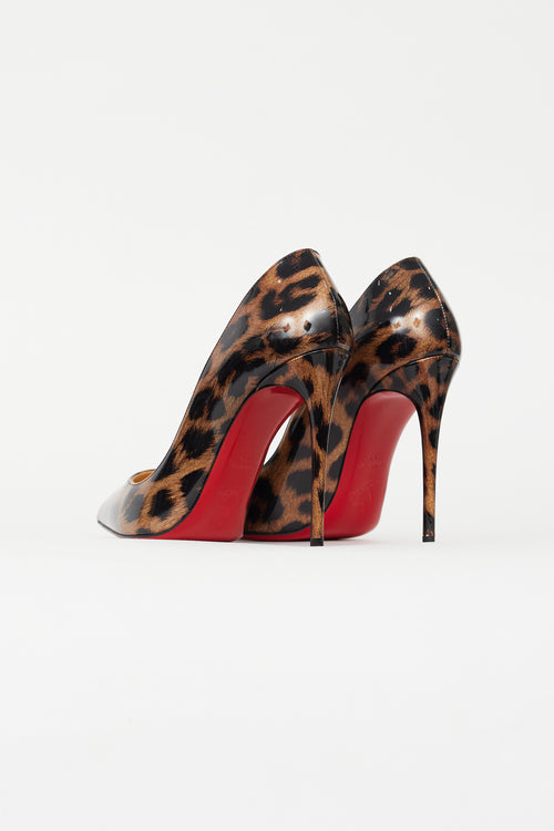 Christian Louboutin Brown So Kate Patent Glitter 120 Pump