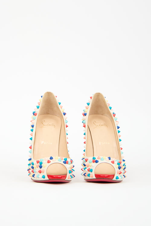 Christian Louboutin Multicolour Leather Flo Spike Pump