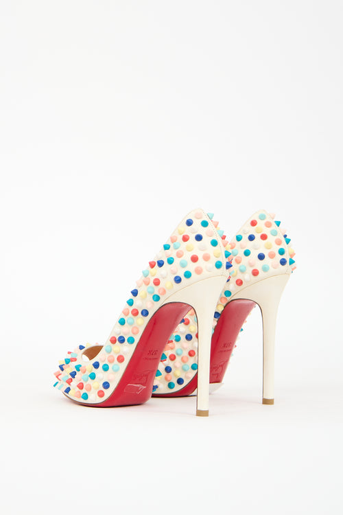 Christian Louboutin Multicolour Leather Flo Spike Pump