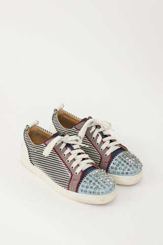 Christian Louboutin Multicolour Patent Leather 
Textile Printed Junior Sneaker