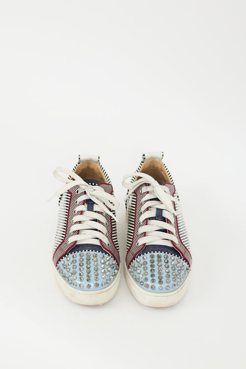 Christian Louboutin Multicolour Patent Leather 
Textile Printed Junior Sneaker