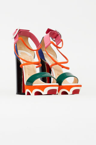 Christian Louboutin Multicolour Atletika Colourblocked Heel