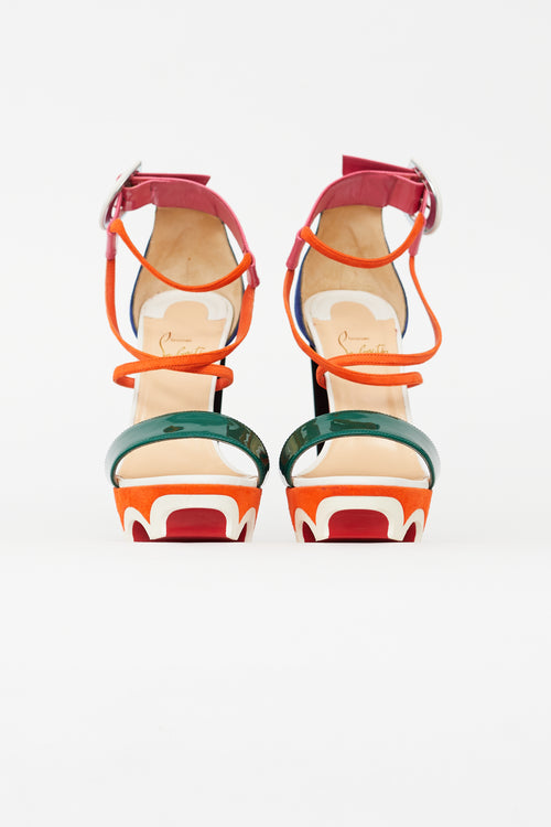 Christian Louboutin Multicolour Atletika Colourblocked Heel