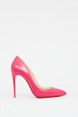 Christian Louboutin Pink Pigalle Follies 100 Patent Leather Heel