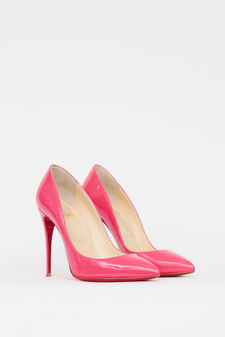 Christian Louboutin Pink Pigalle Follies 100 Patent Leather Heel