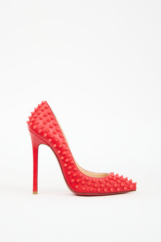 Christian Louboutin Red Leather Spike So Kate Pump