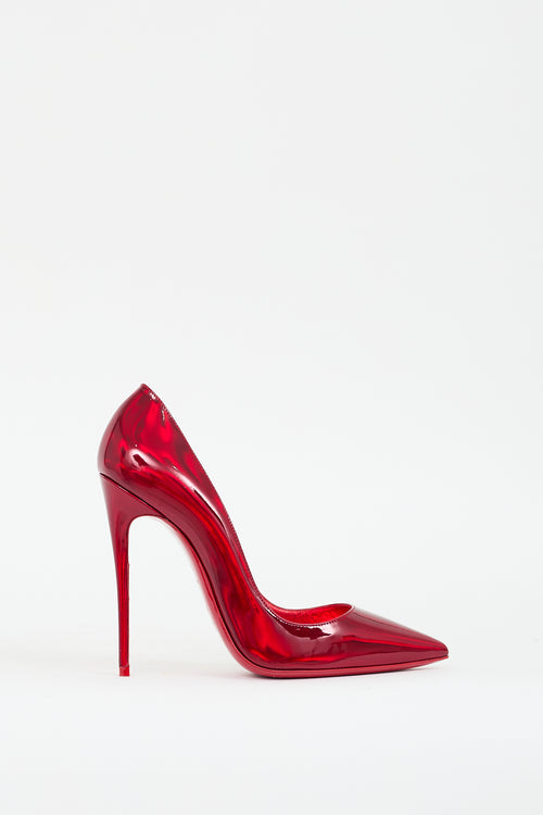 Christian Louboutin Red Patent Psychic So Kate Pump