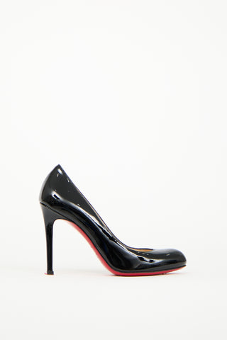 Christian Louboutin Black Patent Simple Pump