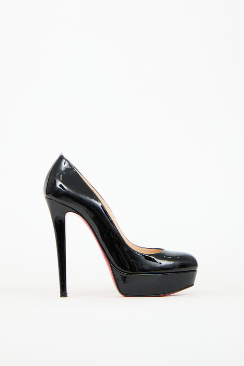 Christian Louboutin Black Patent Bianca Platform Pump