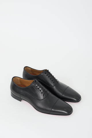 Christian Louboutin Black Leather Greggo Oxford