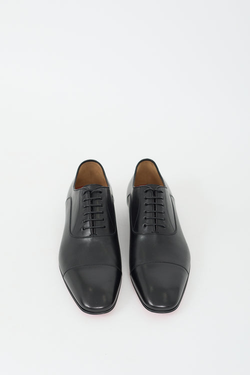 Christian Louboutin Black Leather Greggo Oxford