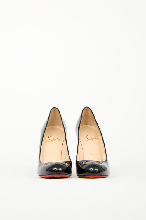 Christian Louboutin Black Patent Simple Pump