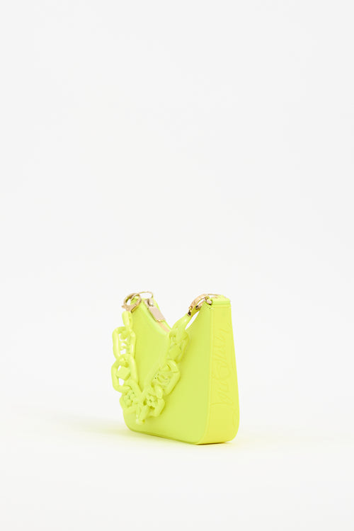 Christian Louboutin Neon Yellow Leather Loubila Mini Bag