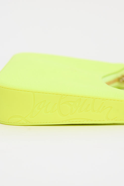 Christian Louboutin Neon Yellow Leather Loubila Mini Bag