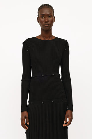 Christopher Esber Black Knit Multi-Wear Dress