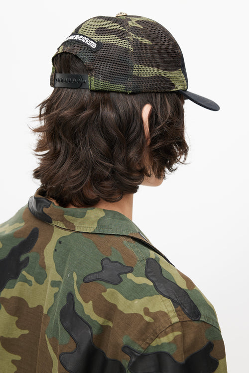 Chrome Hearts Black 
Multicolour Camo Hat