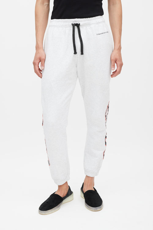 Chrome Hearts X Matty Boy Flame Grey 
Multicolour Flame Sweatpants