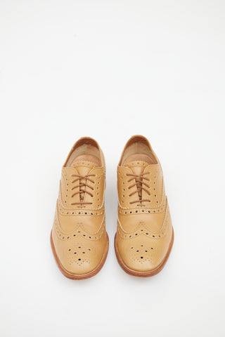 Church
s Beige Leather Brogue Derby