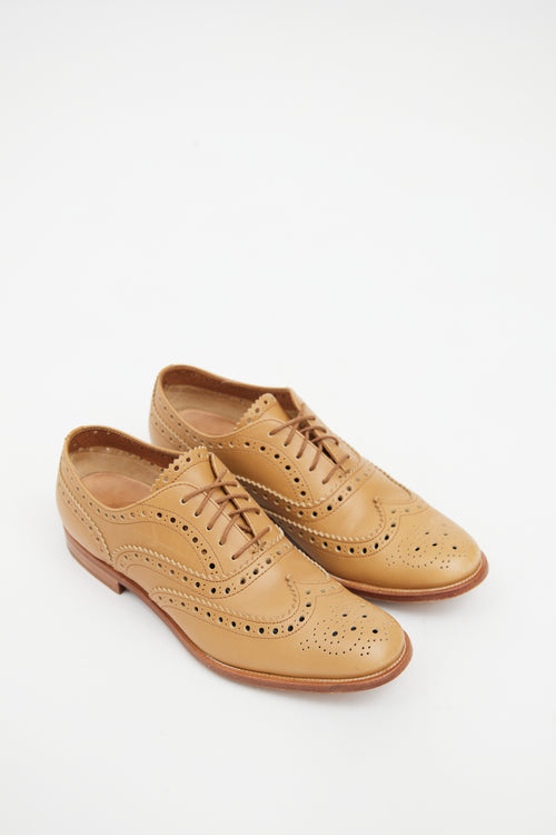 Church
s Beige Leather Brogue Derby