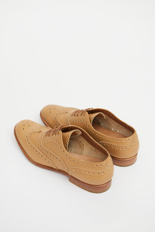 Church
s Beige Leather Brogue Derby