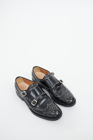 Church
s Black Lana Met Monk Strap Brogues Loafer