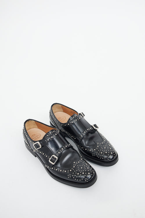 Church
s Black Lana Met Monk Strap Brogues Loafer