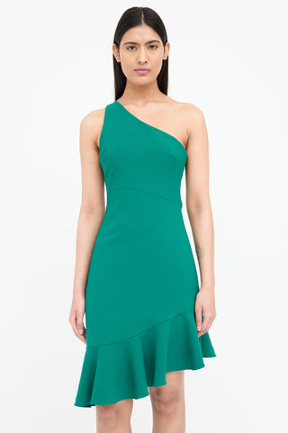 Cinq a Sept Ruffle Asymmetrical Dress